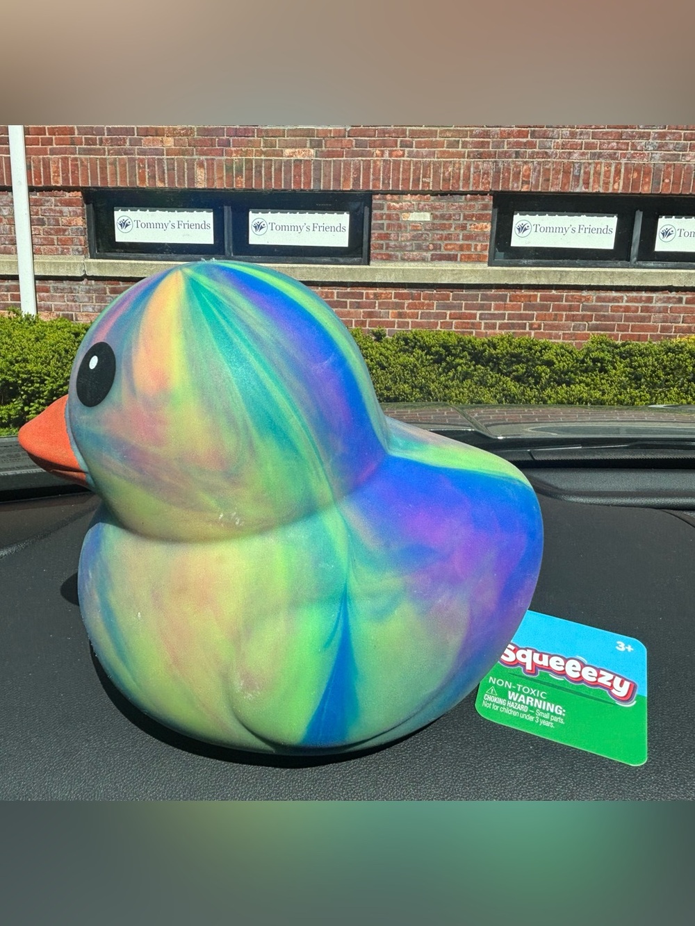Sunny Days Tied Dye Jumbo Duck Squishy Toy